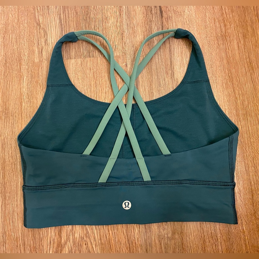Lululemon energy bra Green Jasper/ frosted Pine